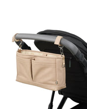 Load image into Gallery viewer, Dimple Faux Leather Stroller Organiser/Pram Caddy - Oat