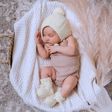 Load image into Gallery viewer, White | Diamond Knit Baby Blanket