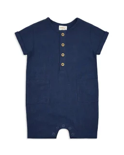 Linen Romper Blue