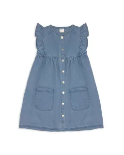 Denim Frill Dress