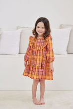 Load image into Gallery viewer, Rainbow Tartan Woven Dress
