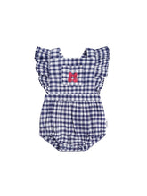 Load image into Gallery viewer, Frilly Playsuit Cherry Pie Check
