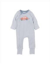 Load image into Gallery viewer, ALVIN STRIPE ORGANIC LONG SLEEVE ZIPSUIT
