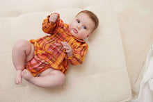Load image into Gallery viewer, Collard Romper Rainbow Tartan
