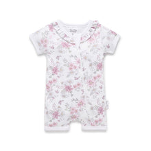 Load image into Gallery viewer, Daisy Floral SS Zip Romper
