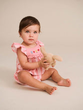 Load image into Gallery viewer, Floral EMB Stripe Playsuit
