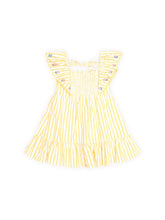 Load image into Gallery viewer, Flower Field Stripe Shirred Dress
