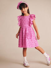 Load image into Gallery viewer, Frilly Broderie Pinafore Dress
