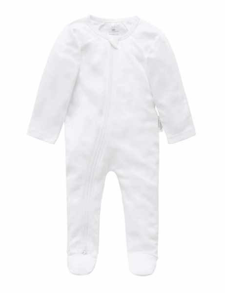 White Zip Growsuit