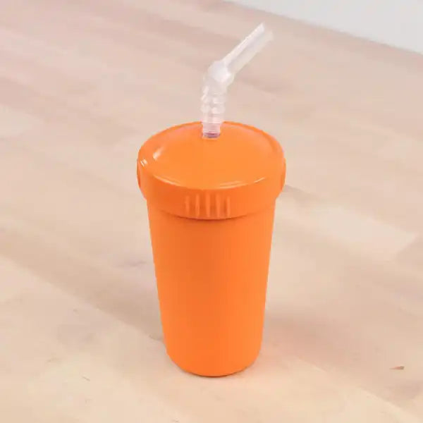 Re-Play Straw Cup with Reusable Straw - Orange