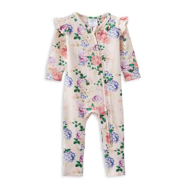 Hydrangea Zip Frill Romper