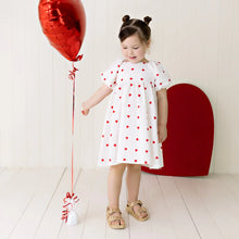 Load image into Gallery viewer, Love Hearts Puff Sleeve Dress
