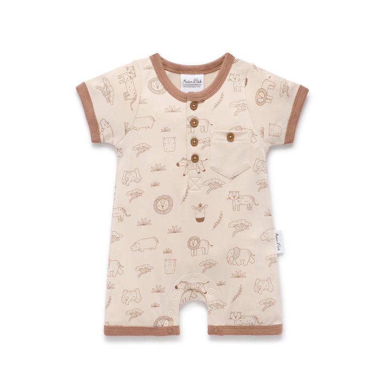 Safari Henley Romper