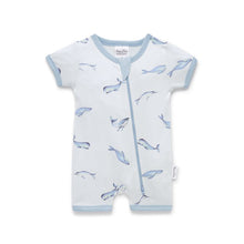 Load image into Gallery viewer, Under The Sea Zip Romper
