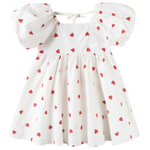 Load image into Gallery viewer, Love Hearts Puff Sleeve Dress
