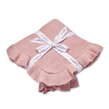 Load image into Gallery viewer, Rosa Ruffle Knit Organic Baby Blanket
