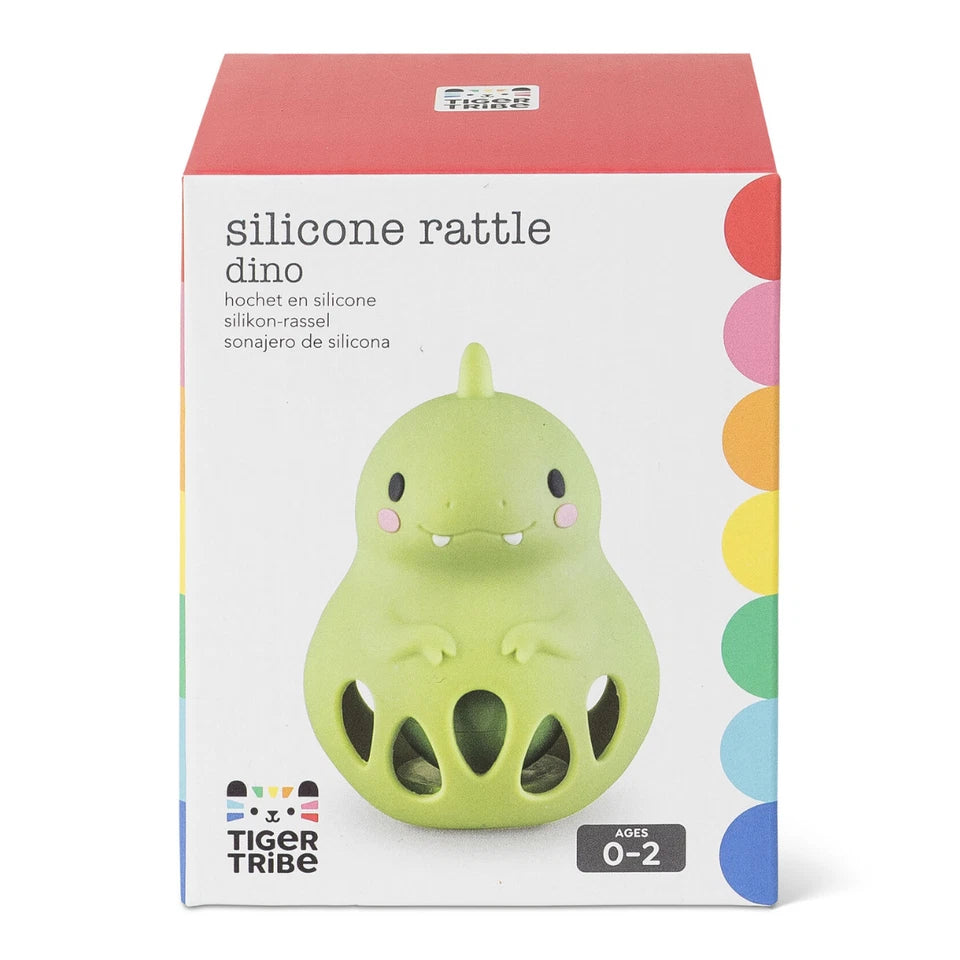 Silicone Rattle - Dino