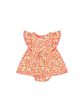 Load image into Gallery viewer, Nautical Floral Dress with Bloomer
