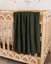 Load image into Gallery viewer, Olive | Diamond Knit Baby Blanket

