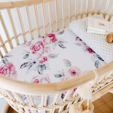 Load image into Gallery viewer, Lilac Skies | Bassinet Sheet/Change Pad Cover
