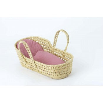 Kikadu Palm Leaves Doll Basket (bedding not included)