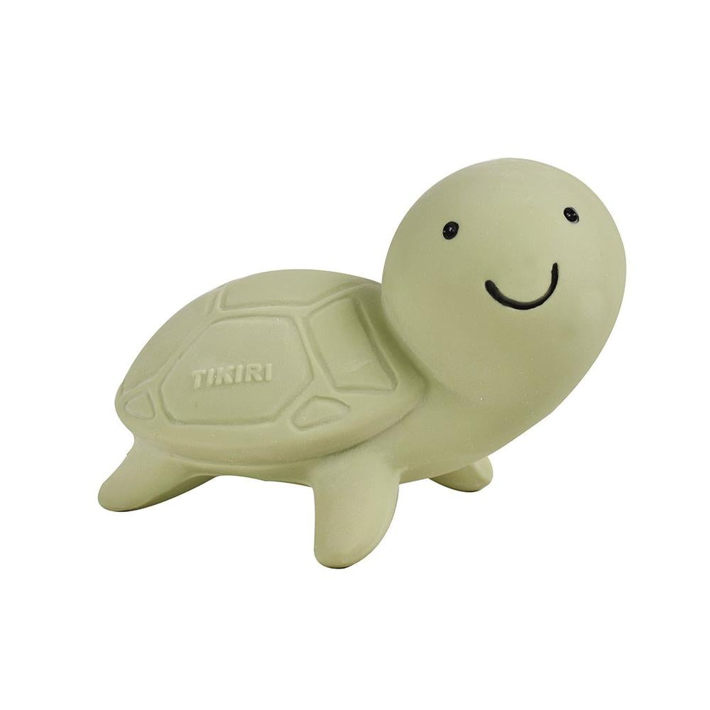 Turtle - Natural Rubber Baby Rattle & Bath Toy