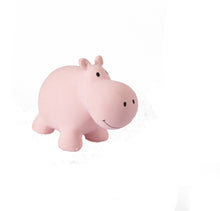 Load image into Gallery viewer, Rubber Hippo Zoo Animal - Teether Rattle/Bath Toy/Toy
