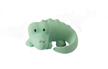 Load image into Gallery viewer, Rubber Crocodile Zoo Animal - Teether Rattle/Bath Toy/Toy
