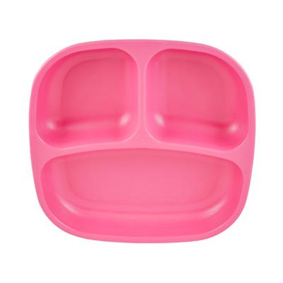 Re-Play Divided Plate - Bright Pink