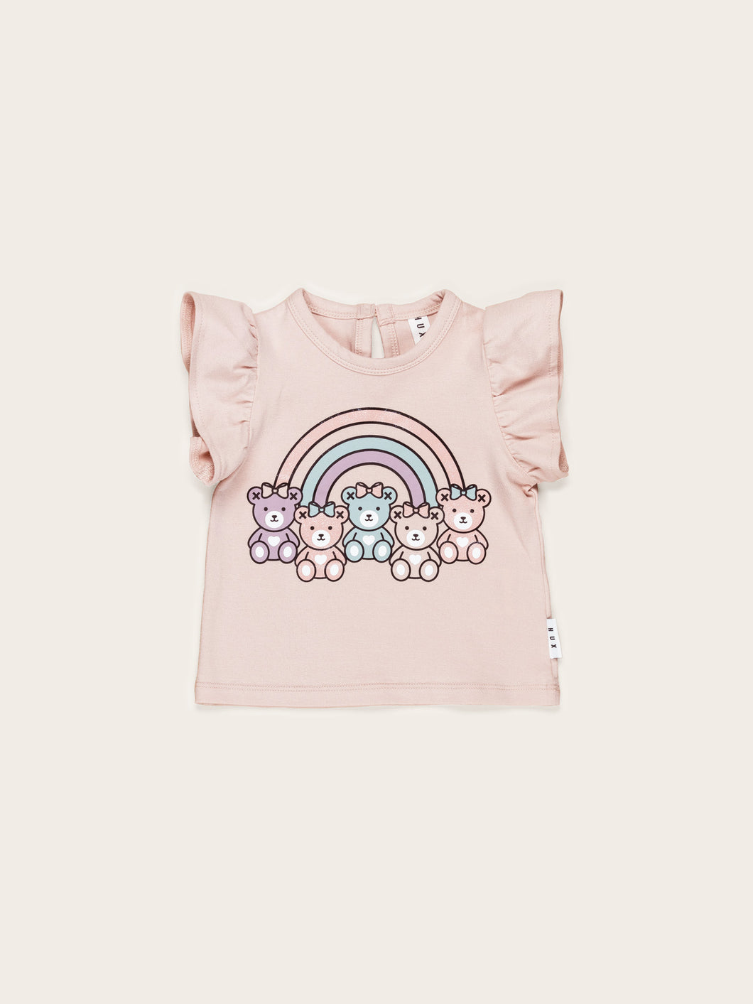 Rainbow Bears Frill T-shirt