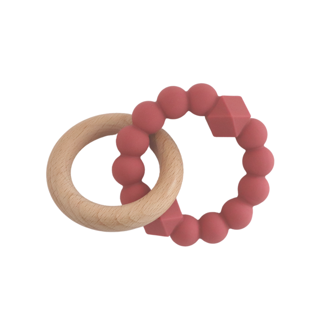 Moon Teether - Dusty Pink