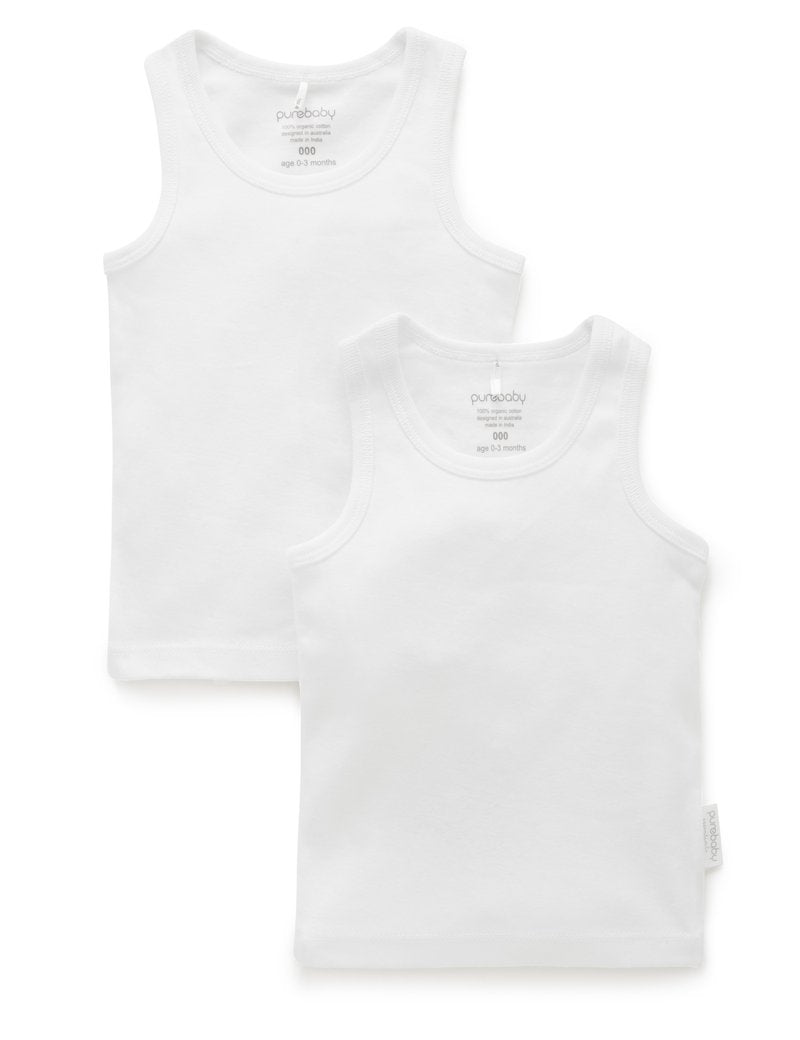 2 Pack Rib Singlet