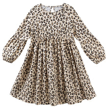 Load image into Gallery viewer, Leopard Print L/S Poodle Dress
