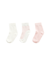 Load image into Gallery viewer, 3 Sock Pack - Pale Pink
