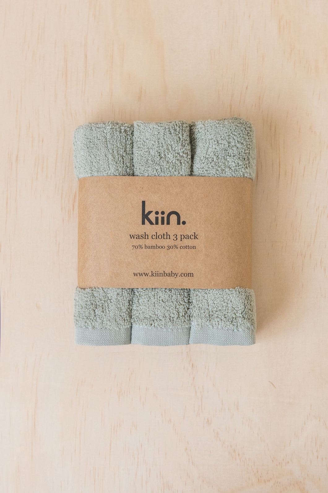 Wash cloth 3 pack - sage